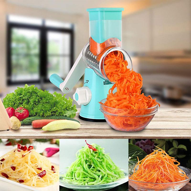 PREPMATE™ – MULTIFUNCTIONAL CHOPPER MANUAL ROTARY GRATER 🔥 50% OFF 🎁