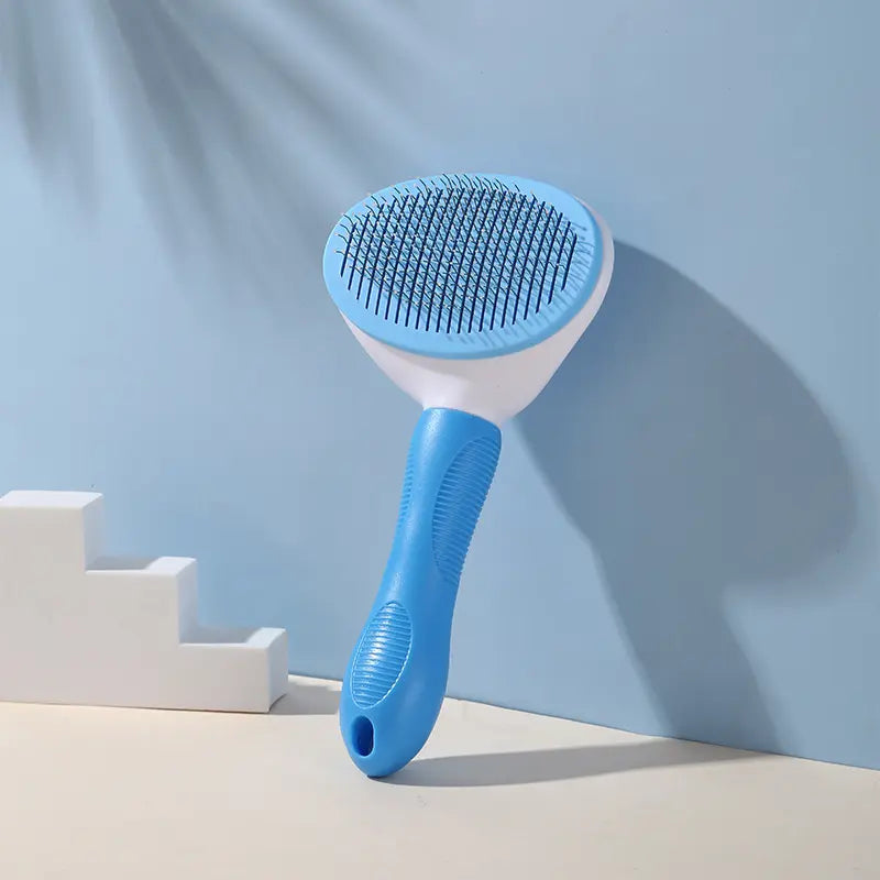 PET GROOMING COMB WITH STEEL BRISTLES