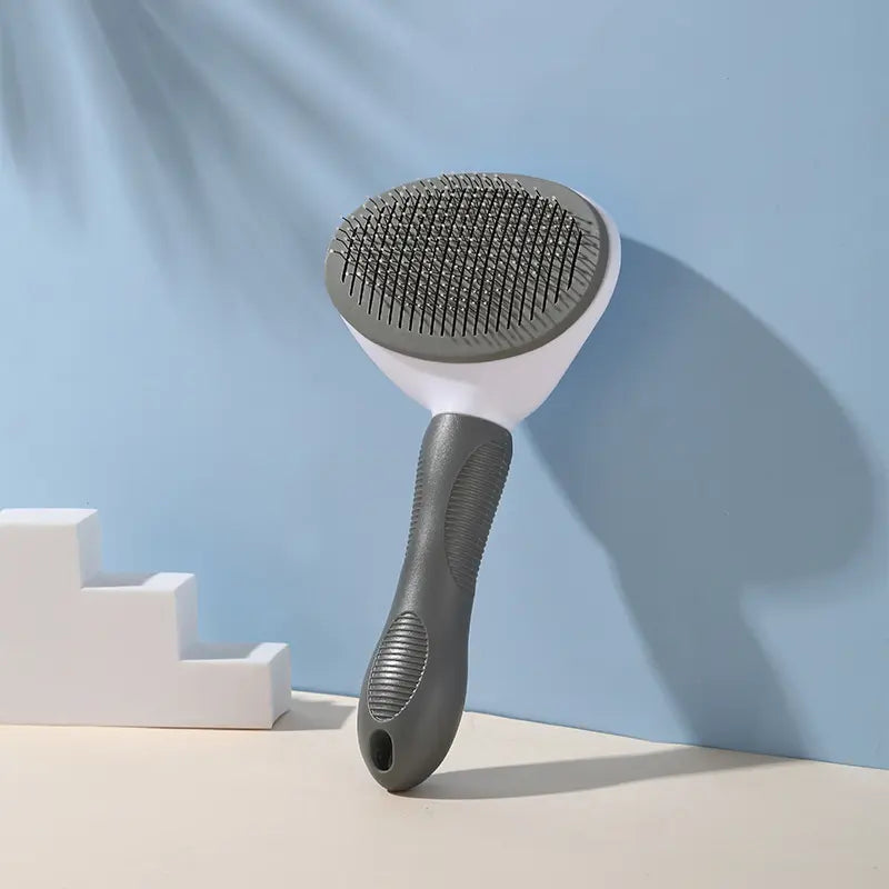 PET GROOMING COMB WITH STEEL BRISTLES