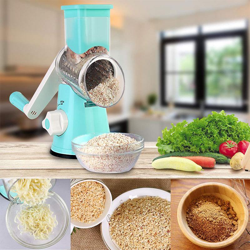 PREPMATE™ – MULTIFUNCTIONAL CHOPPER MANUAL ROTARY GRATER 🔥 50% OFF 🎁