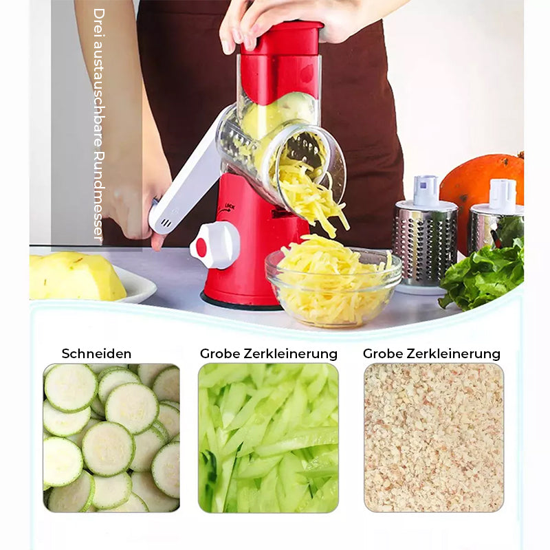 PREPMATE™ – MULTIFUNCTIONAL CHOPPER MANUAL ROTARY GRATER 🔥 50% OFF 🎁