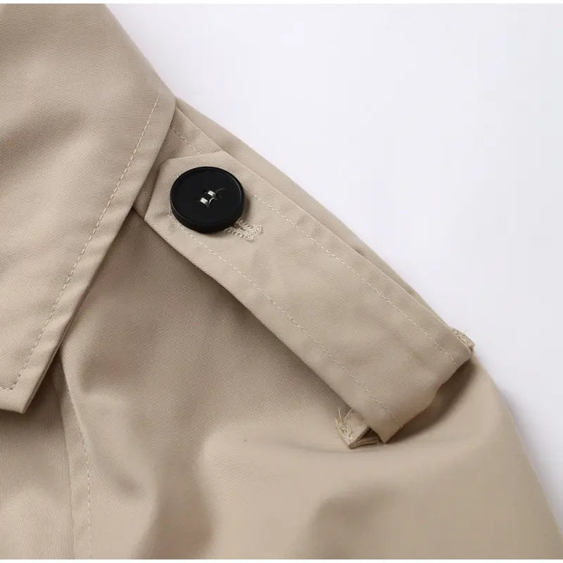 CROPPED BELTED TRENCH JACKET