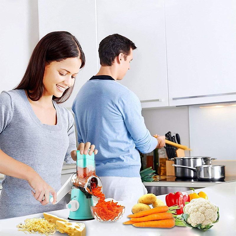 PREPMATE™ – MULTIFUNCTIONAL CHOPPER MANUAL ROTARY GRATER 🔥 50% OFF 🎁