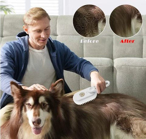 FURFLAIR™ THE STEAM BRUSH FOR A RADIANT CAT