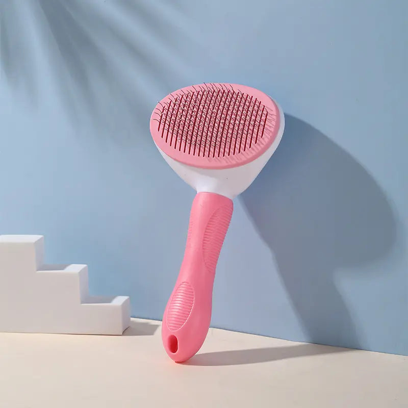 PET GROOMING COMB WITH STEEL BRISTLES