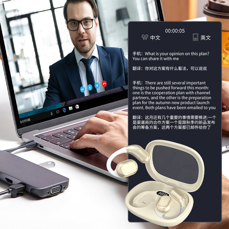 SMARTSPEAK™ - AI Translator Earbuds – Bluetooth | Real-Time Voice Translation