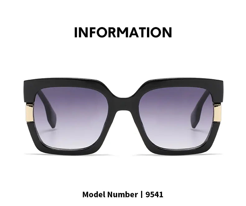 Trendy UV400 Square Sunglasses