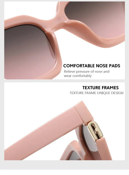 Trendy UV400 Square Sunglasses