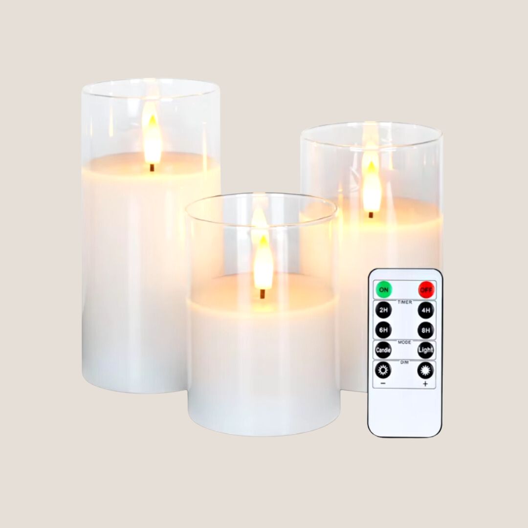 Lume™ | Enchanting set of LED candles with timer function