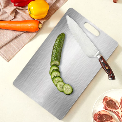 SliceRight™ | Stainless steel cutting board