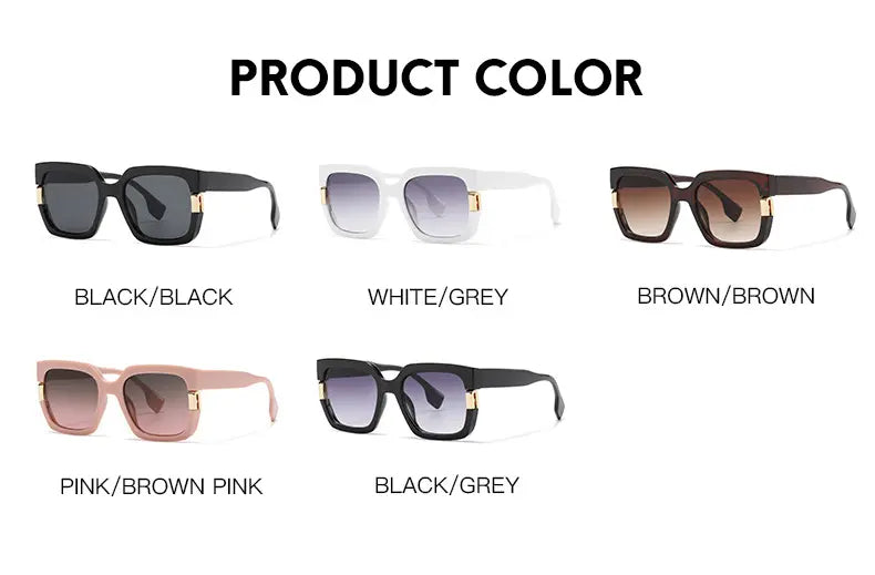 Trendy UV400 Square Sunglasses